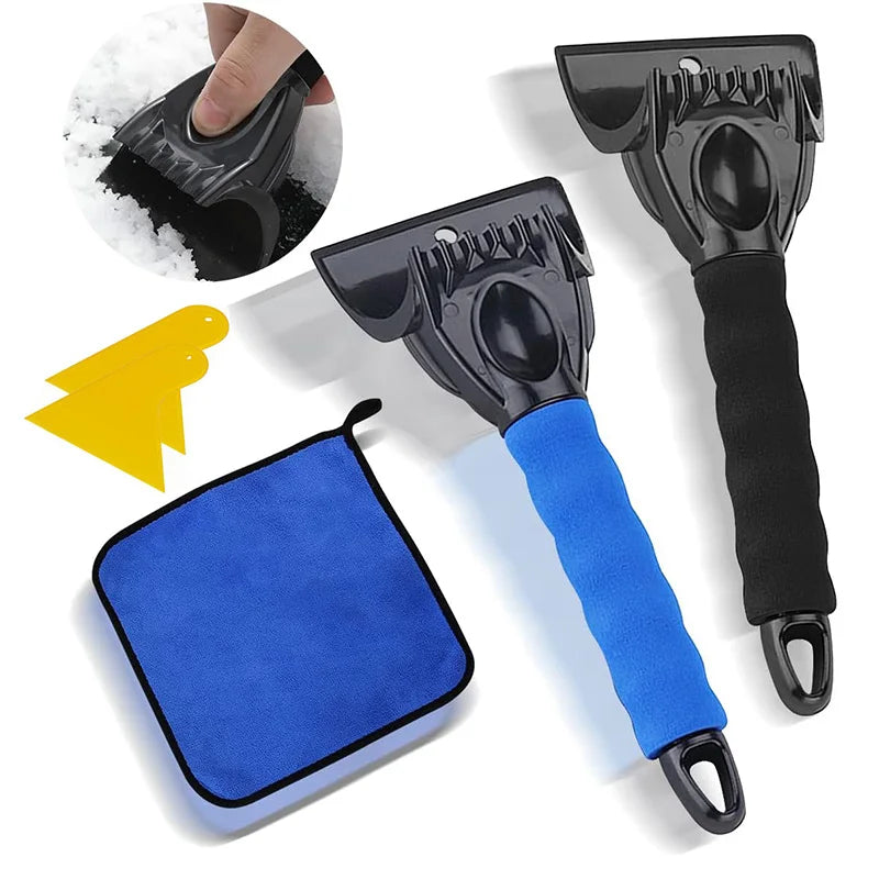 Effektiver Eiskratzer mit Handtuch für Fahrzeug-Windschutzscheibe