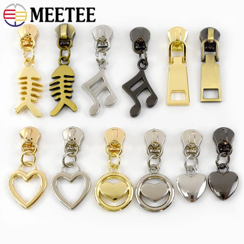 Reißverschlussschieber 5# Metall Packung 10 oder 20 Stück Reparaturset DIY
