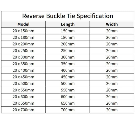 10 Stück Kabelbinder Wiederverwendbar – Nylonband 15-700mm für Kabel