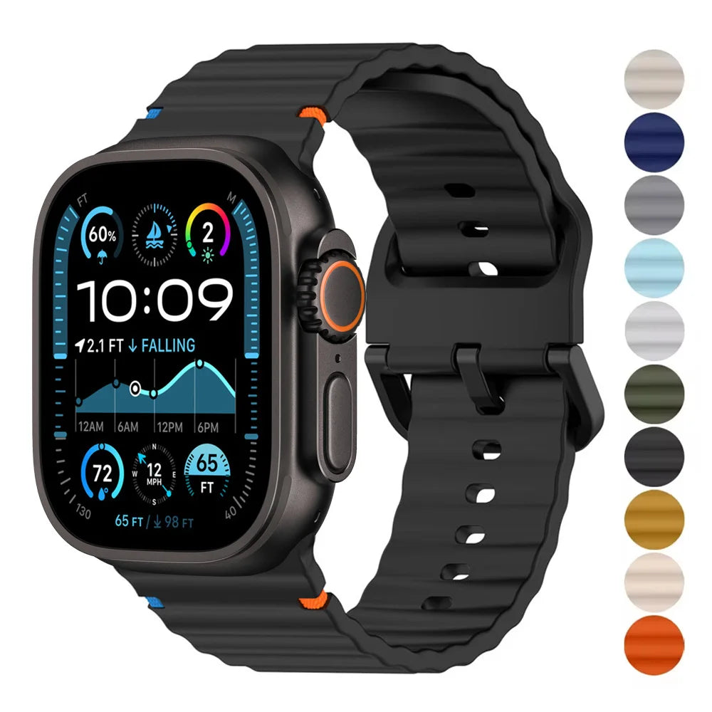 Atmungsaktives Silikonarmband 38-49mm – Nachhaltig, sportlich - individuell