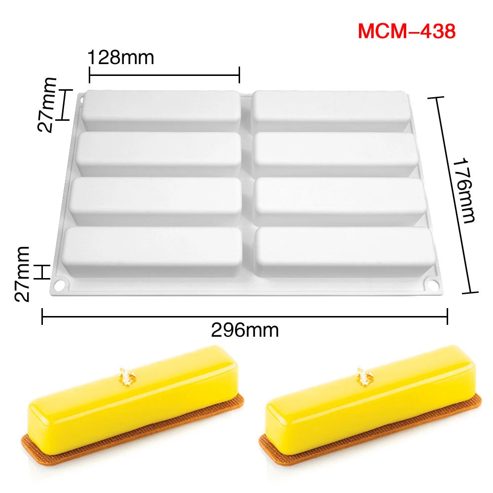 Ovale Silikon Kuchenform für Mousse und Dessert backen bis 230 Grad