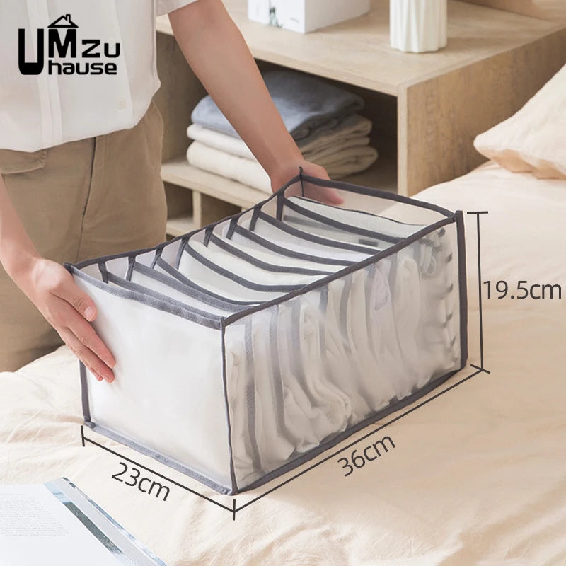 Mesh Schubladen Organizer für Unterwäsche Kleidung mit geteilten Fächern