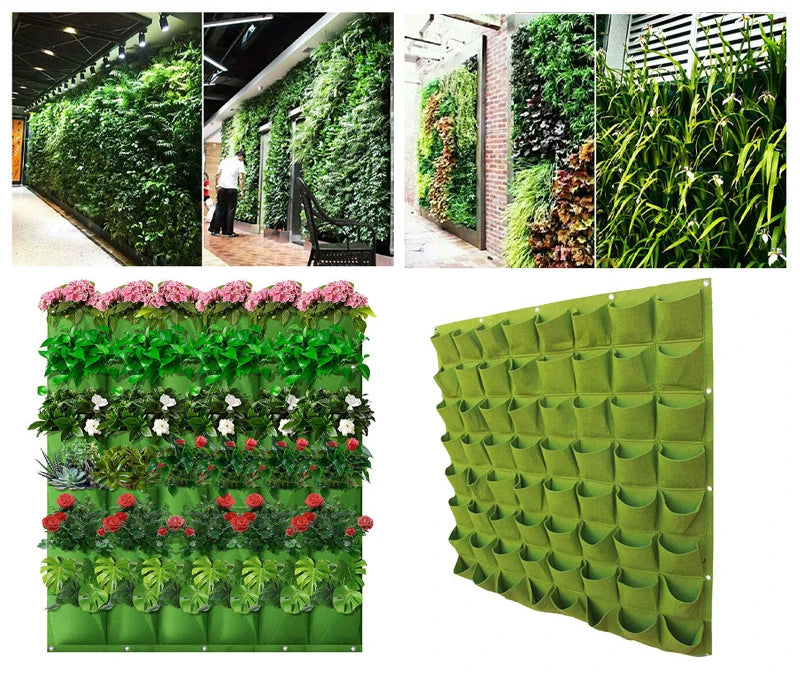Wand-Pflanztasche Vertikaler Garten für Gemüse Blumen Kräuter – Platzsparend