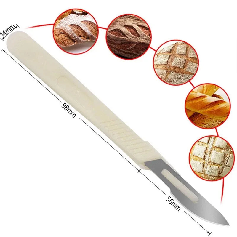 Professionelles Brotmesser mit Hochcarbonstahl und Musterklinge für präzises Schneiden