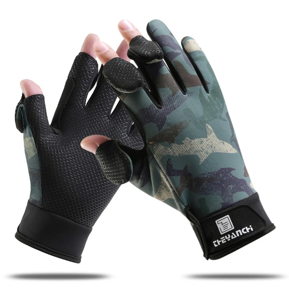 3-teilige Angelhandschuhe mit flexiblem Fingerdesign wasserdicht warm