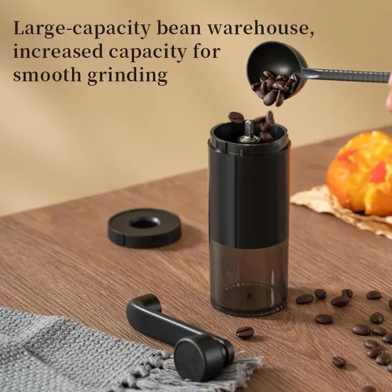 Manuelle Kaffeemühle tragbar mit verstellbarem Mahlgrad für Zuhause und Outdoor