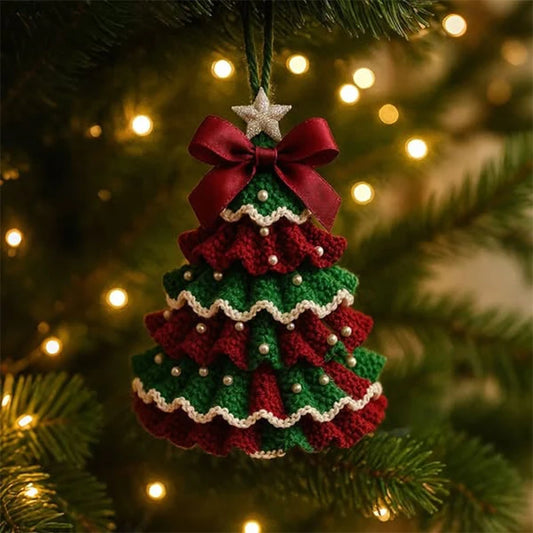 DIY Mini-Weihnachtsbaum Häkelset für einfaches handgefertigtes Dekor
