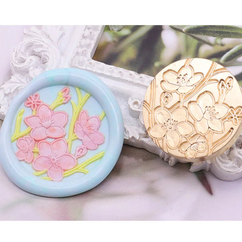 Sternenhimmel Lotus Rosenmuster Wachssiegel Stempel, Retro Stil