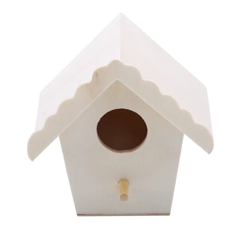 Mini Holz Vogelkäfig für Outdoor Deko im Garten