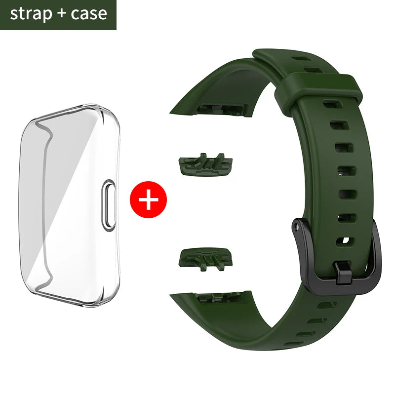 Silikon Ersatzarmband mit TPU Schutz für Huawei - Honor Band 6