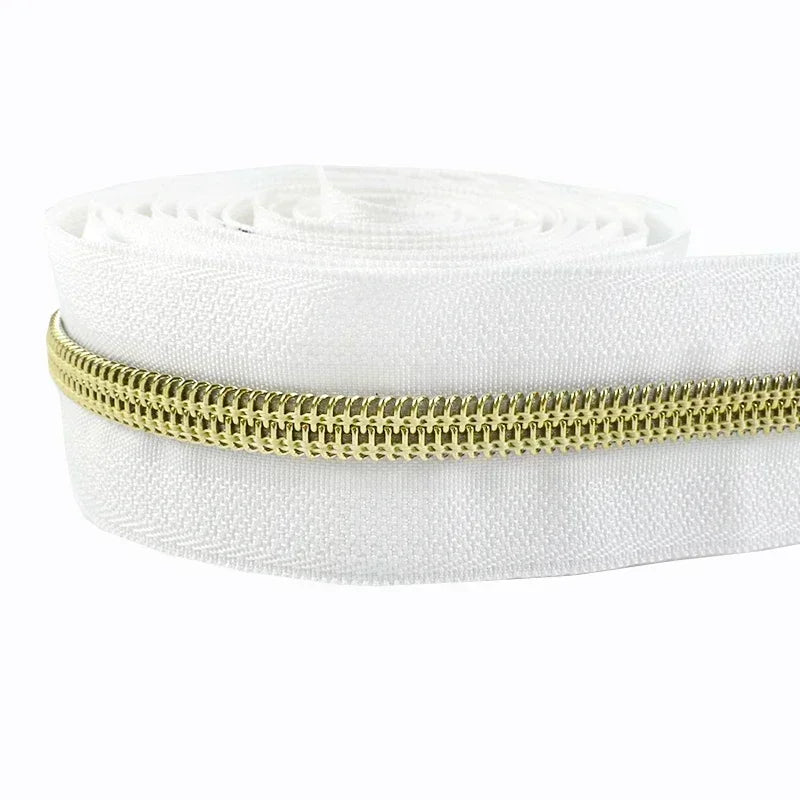Nylon Reißverschluss Meterware DIY Kleidung Taschen Reparatur 5/10/20m Länge