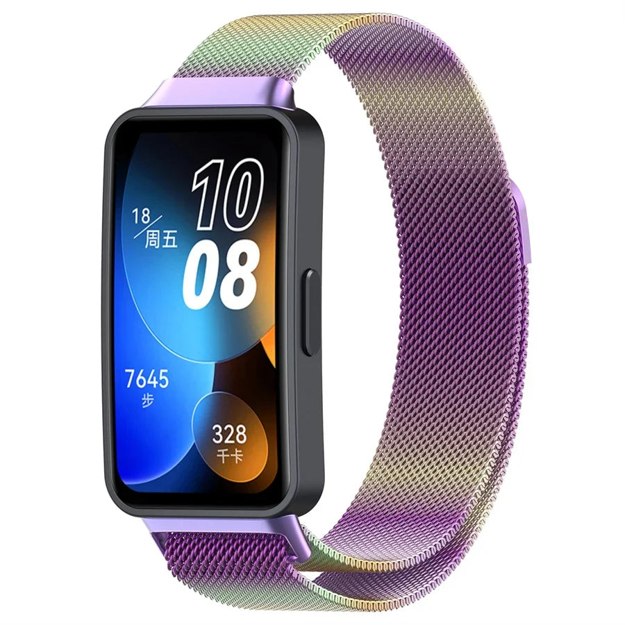Magnetisches Milanese Metallarmband für Huawei Band 8 - 9 – Komfort - Stil