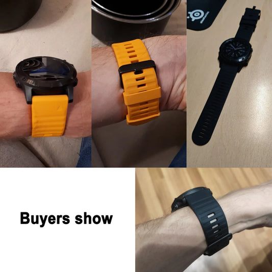 Silikon QuickFit Armband 22/26mm für sportliche Smartwatch-Nutzer
