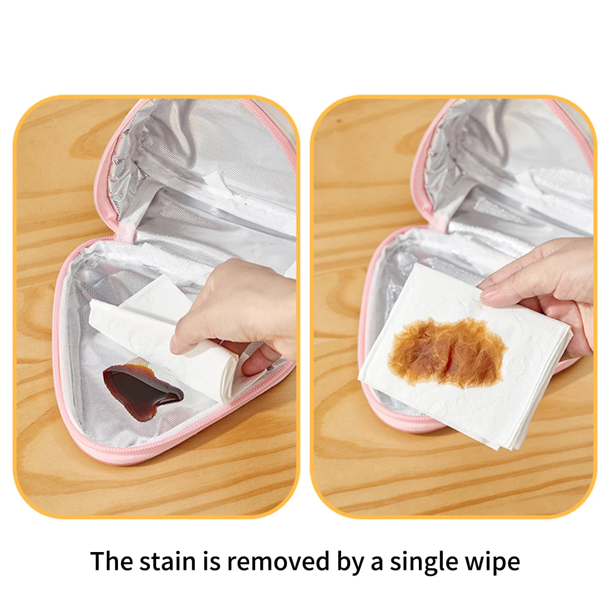 WORTHBUY Mini Thermo-Lunch-Tasche, isoliert, ölbeständig und wasserdicht