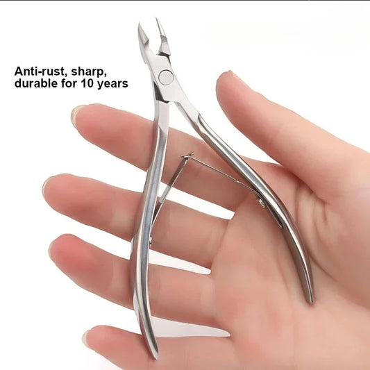 Nagelhautschere aus Edelstahl für präzise Pediküre und Maniküre