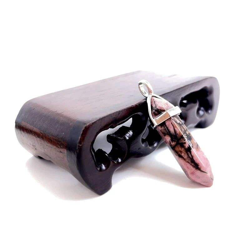 Naturstein Sechseck Stabanhänger – DIY Schmuck, Amethyst, Tigerauge Mix