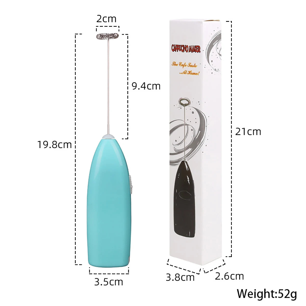 Handheld elektrischer Mini Schneebesen für schnelles Mixen und Rühren