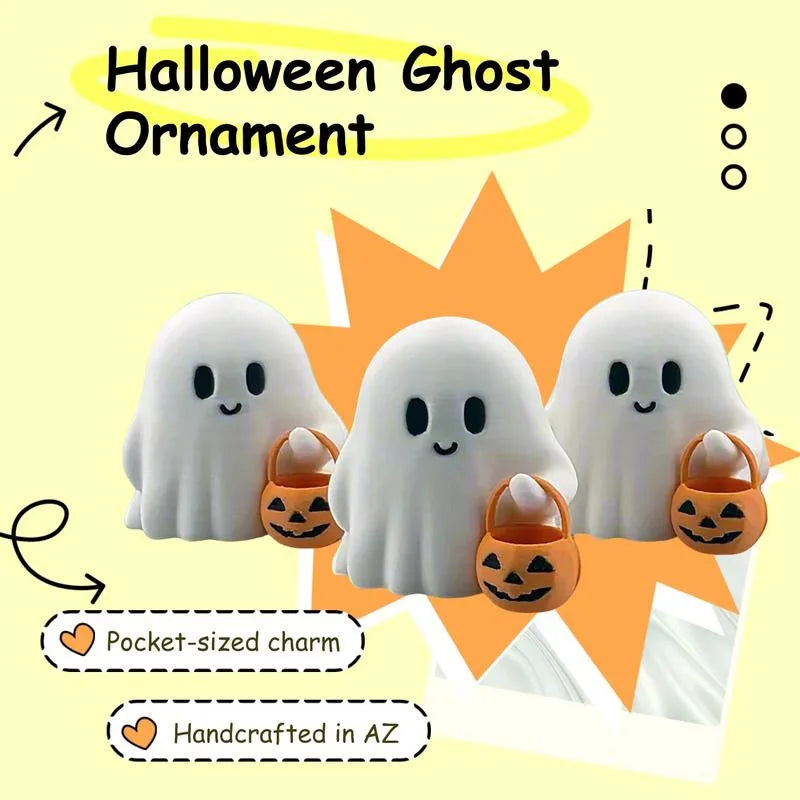 Niedliche Kürbisstatue im Anime-Stil als Halloween-Dekoration