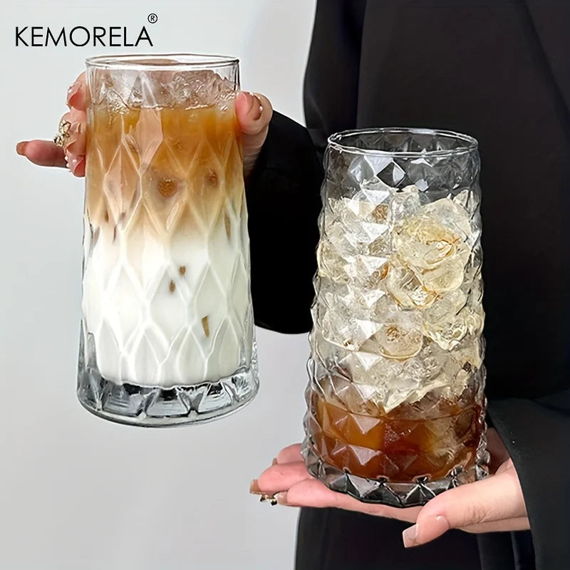Vielseitige 500 ml Eiskaffeetasse aus umweltfreundlichem Glas – elegant - robust