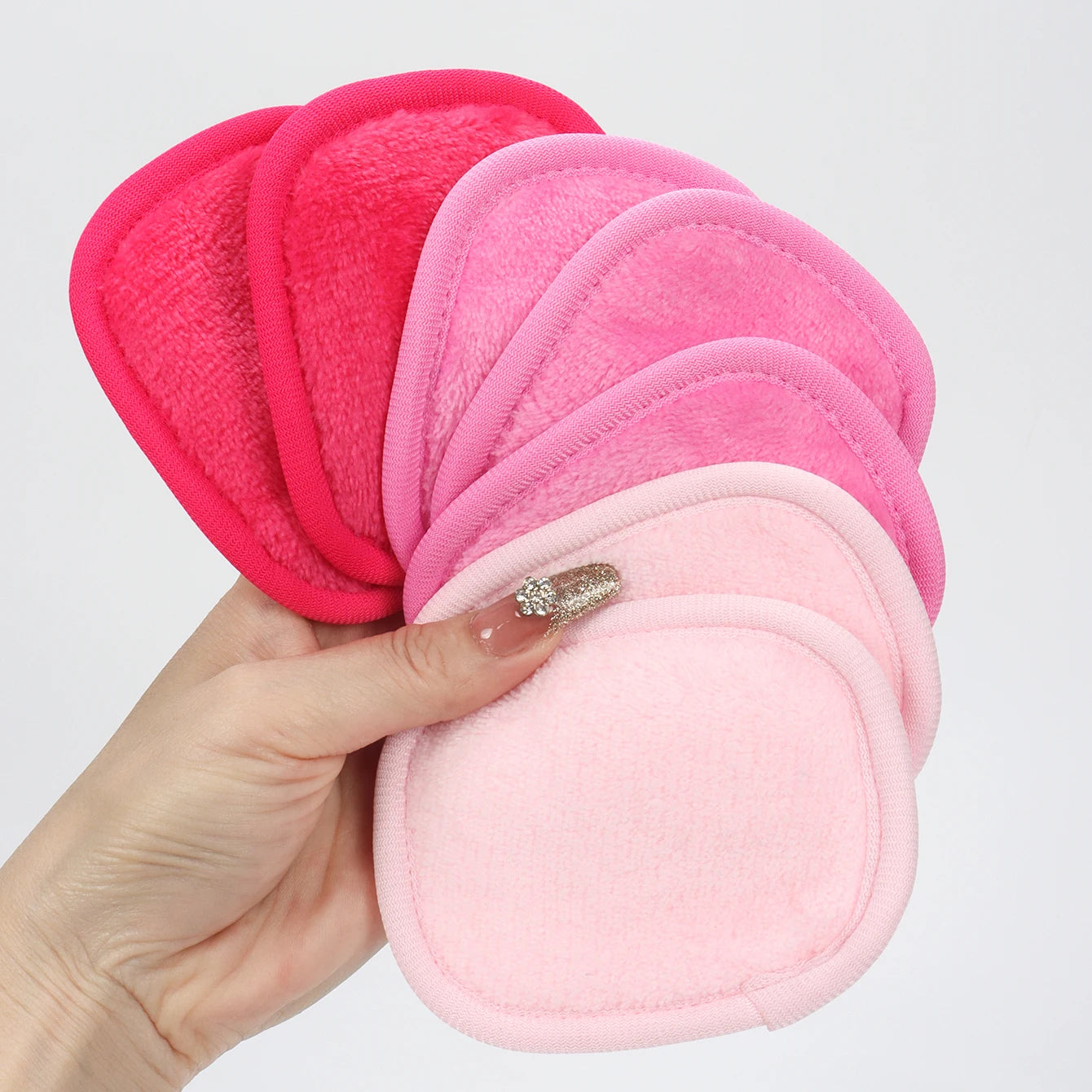 Wiederverwendbare Make up Entferner Tücher mit Farbverlauf 7 Stück