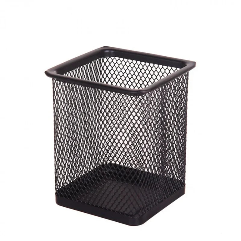 Quadratischer Metall Stifthalter für ordentlichen Schreibtisch Organizer