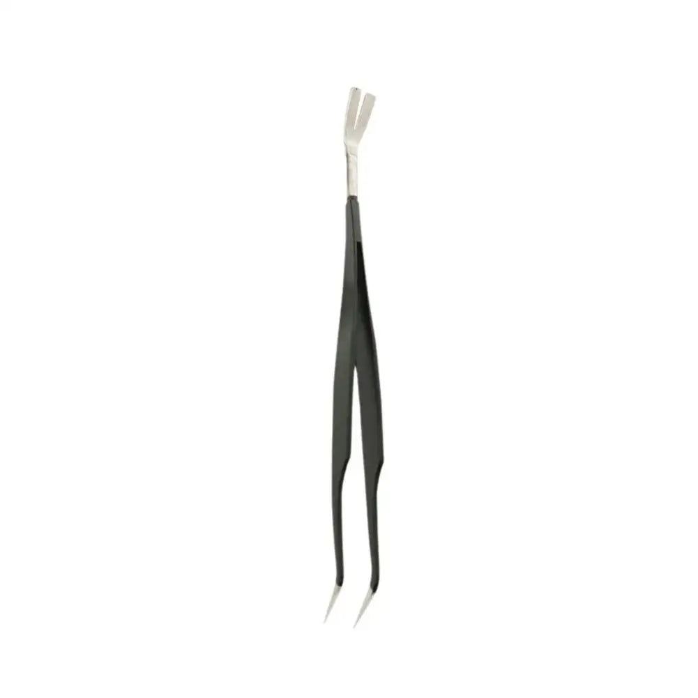Sichere - schmerzfreie Zeckenentfernung: Robuste Stahl-Pinzette 17x2 cm