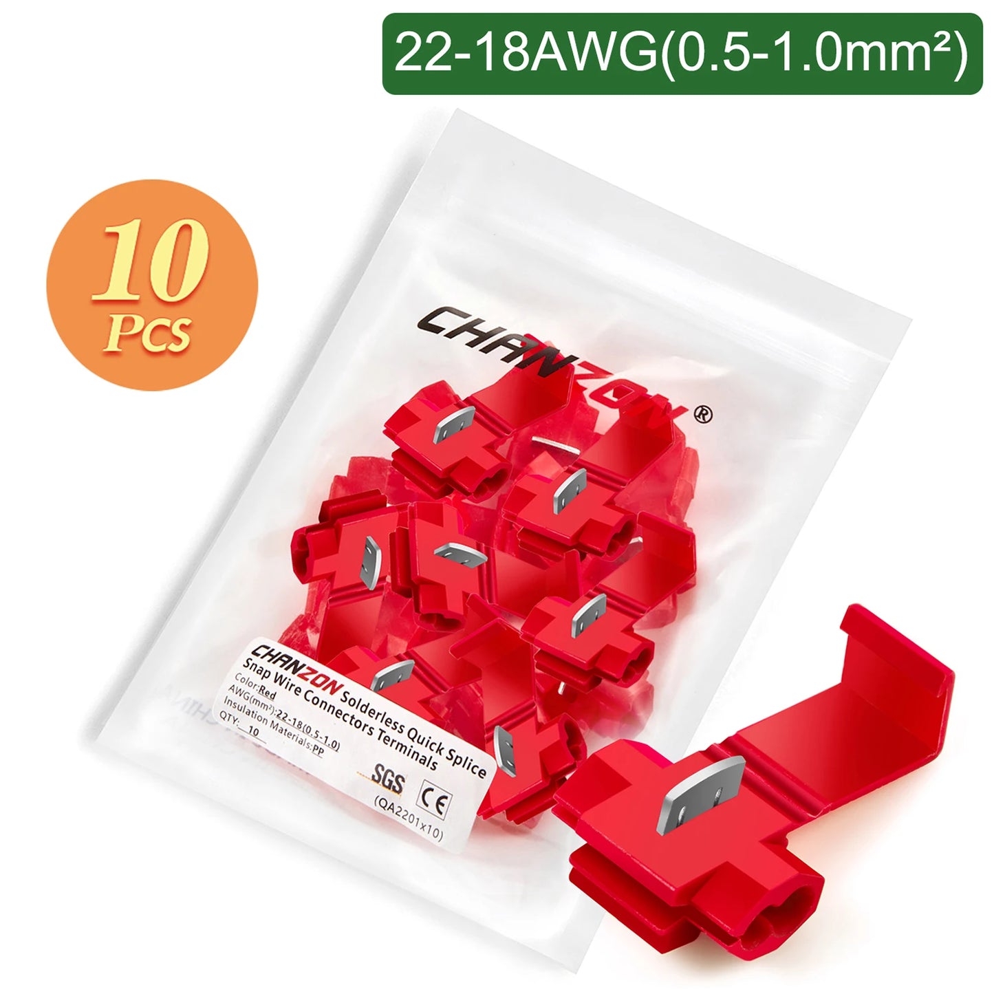 10/140pcs Schnellspleiß Drahtverbinder Kit 22-10 AWG