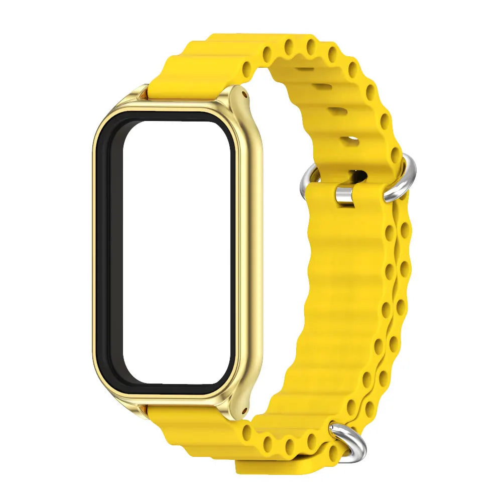 Silikon Armband Ersatz für Smart Band 8 9 mit Einstellbarer Länge
