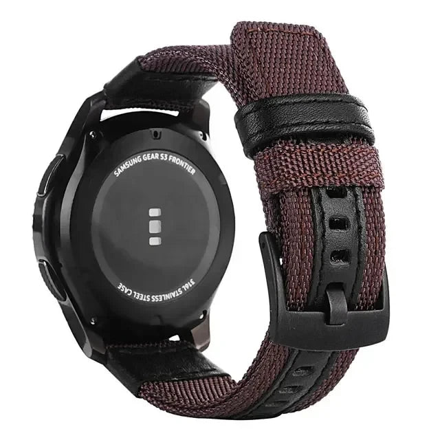 Nylon Sport-Uhrenarmband 18cm für diverse Smartwatch Modelle 20/22mm