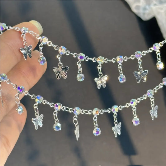 1 Meter Kupferkette mit Schmetterling Charms für DIY Schmuckherstellung