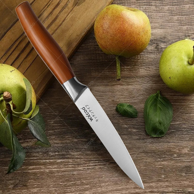 Schälmesser aus Edelstahl mit Holzgriff vielseitig einsetzbar für präzises Schneiden