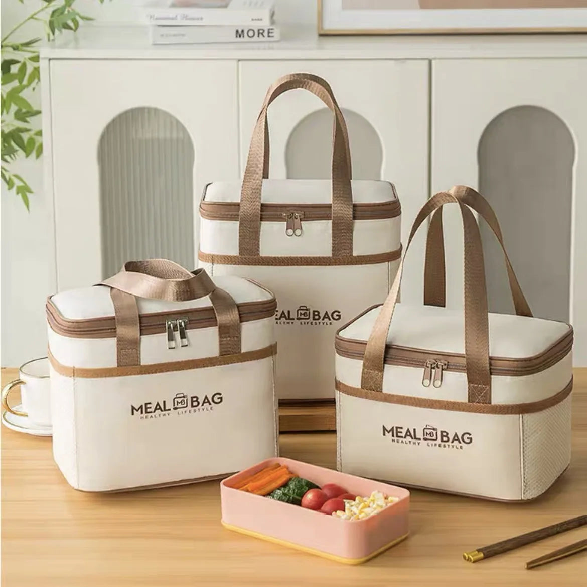 Tragbare isolierte Lunchtasche mit Schultergurt, wasserdicht und praktisch