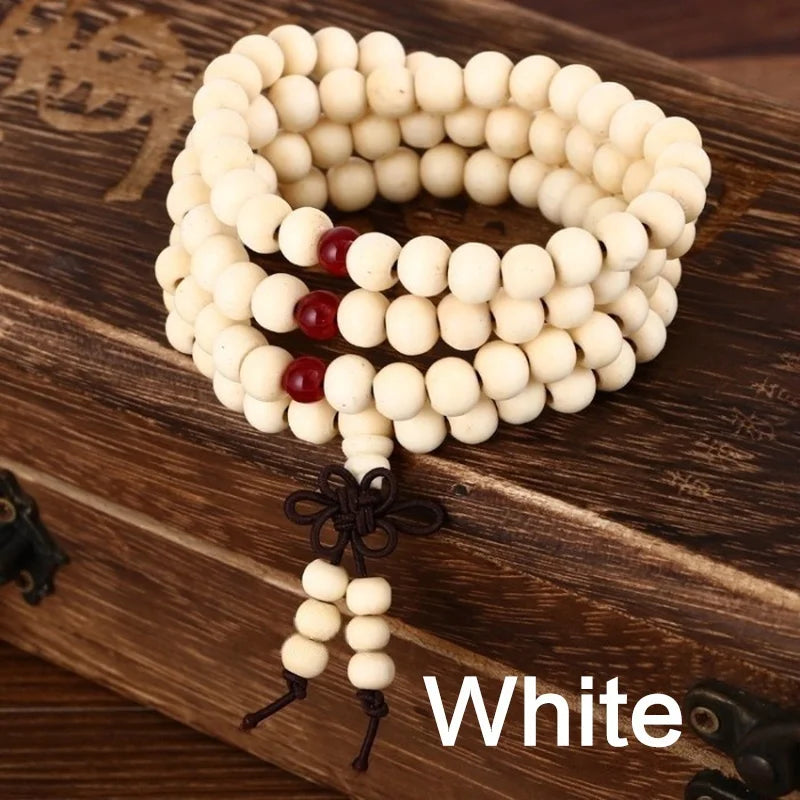 Spirituelles Sandelholz Armband für Meditation und Stil