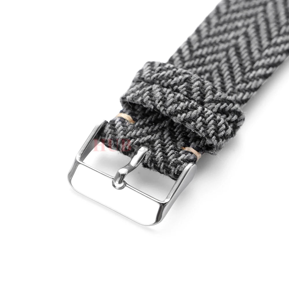 Vintage Quick Release Nylon Uhrenarmband 18 20 22mm f. Smartwatch Uhr
