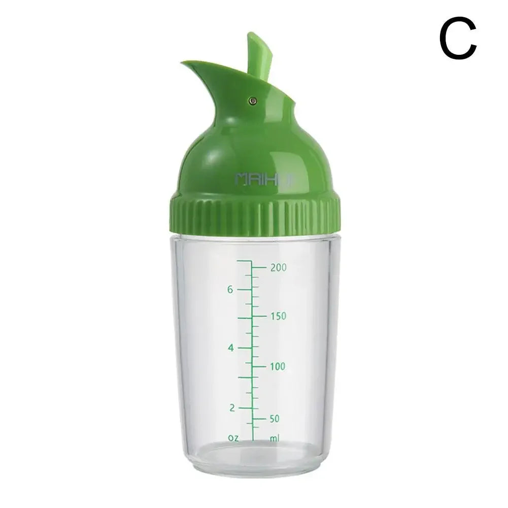 200ml Salat Dressing Shaker auslaufsichere manuelle Saucen Mixer Flasche