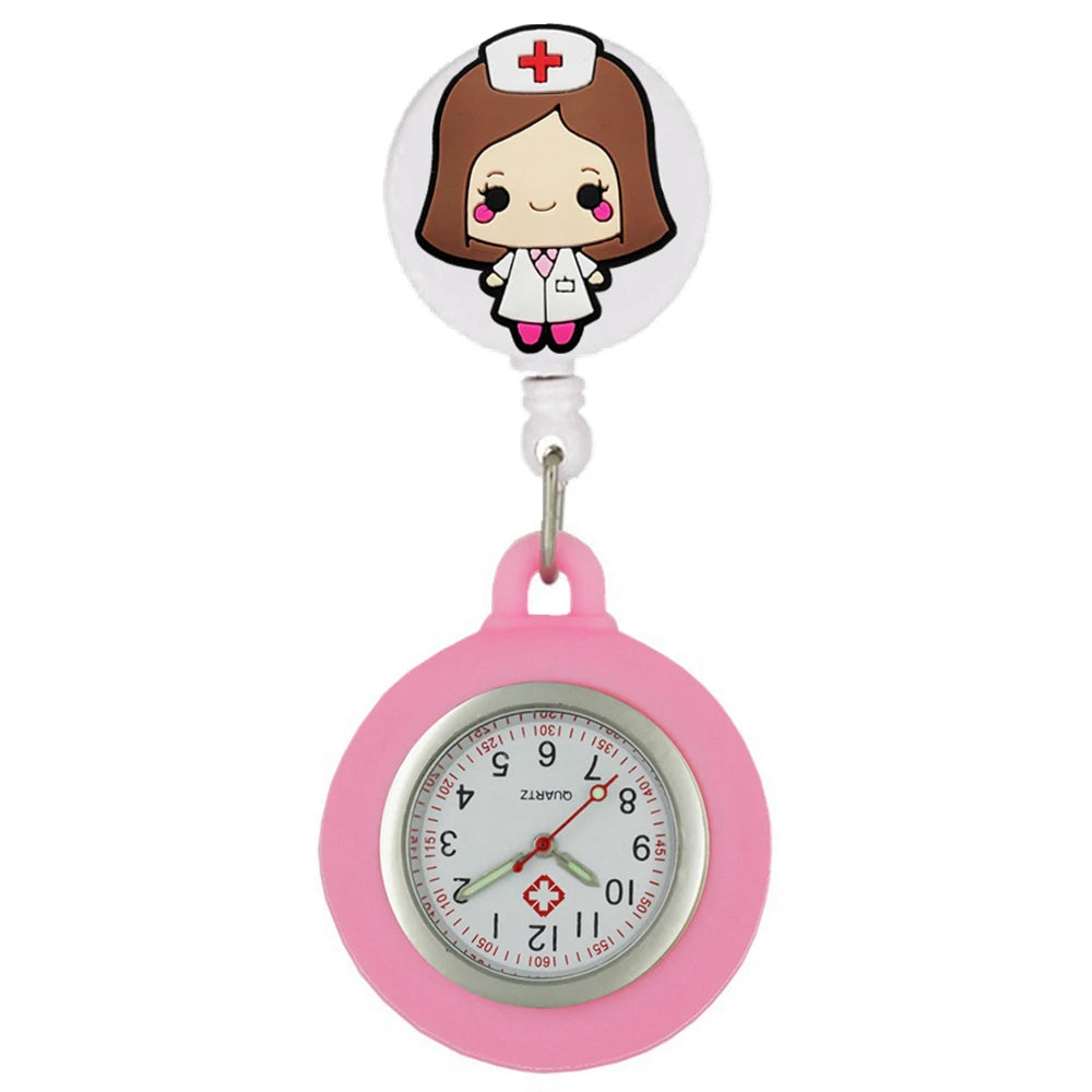Präzise - stilvoll: Unisex Fob Taschenuhr mit medizinischen Symbolen, 4 cm