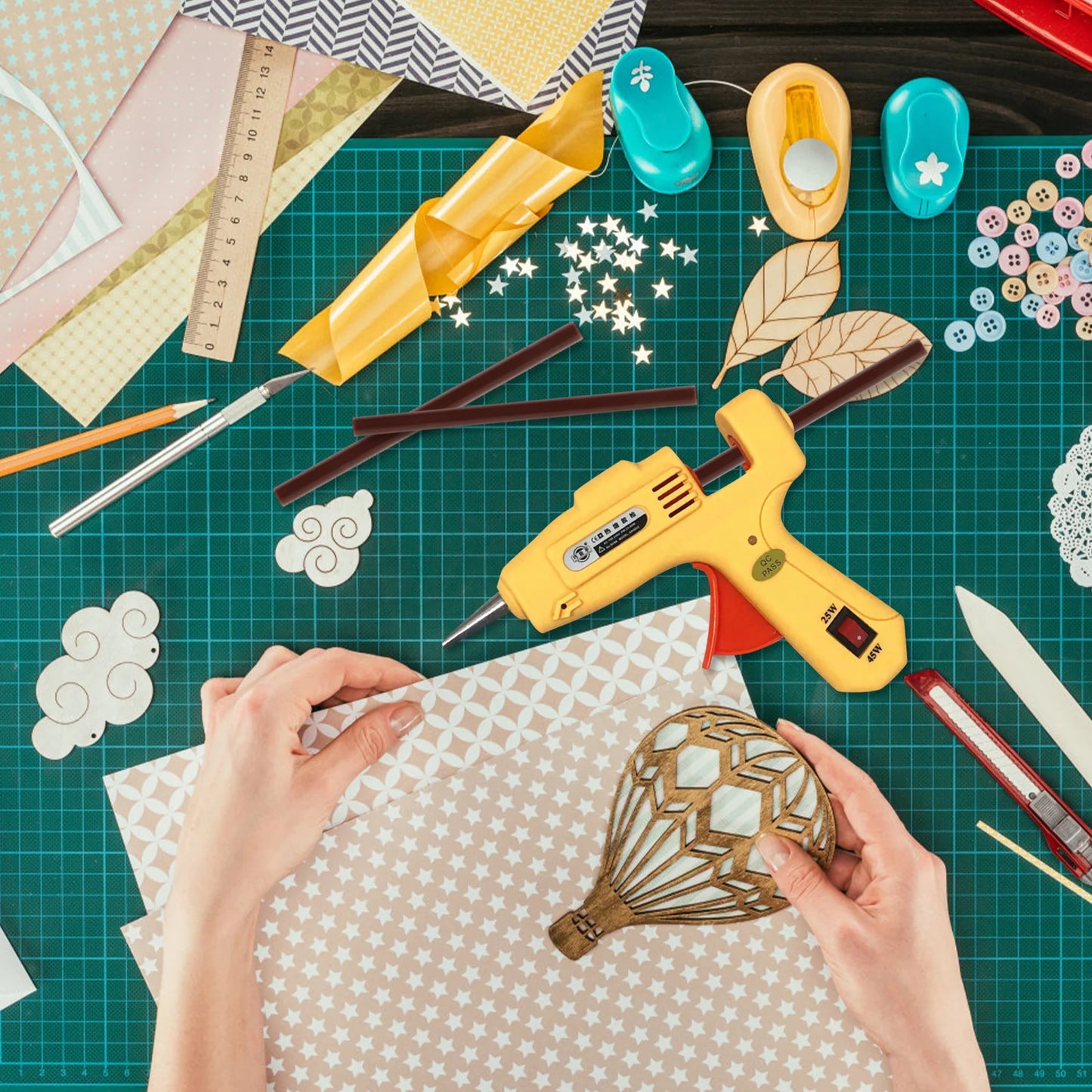 Langlebige geruchsfreie Heißklebestifte für vielfältige Bastelprojekte