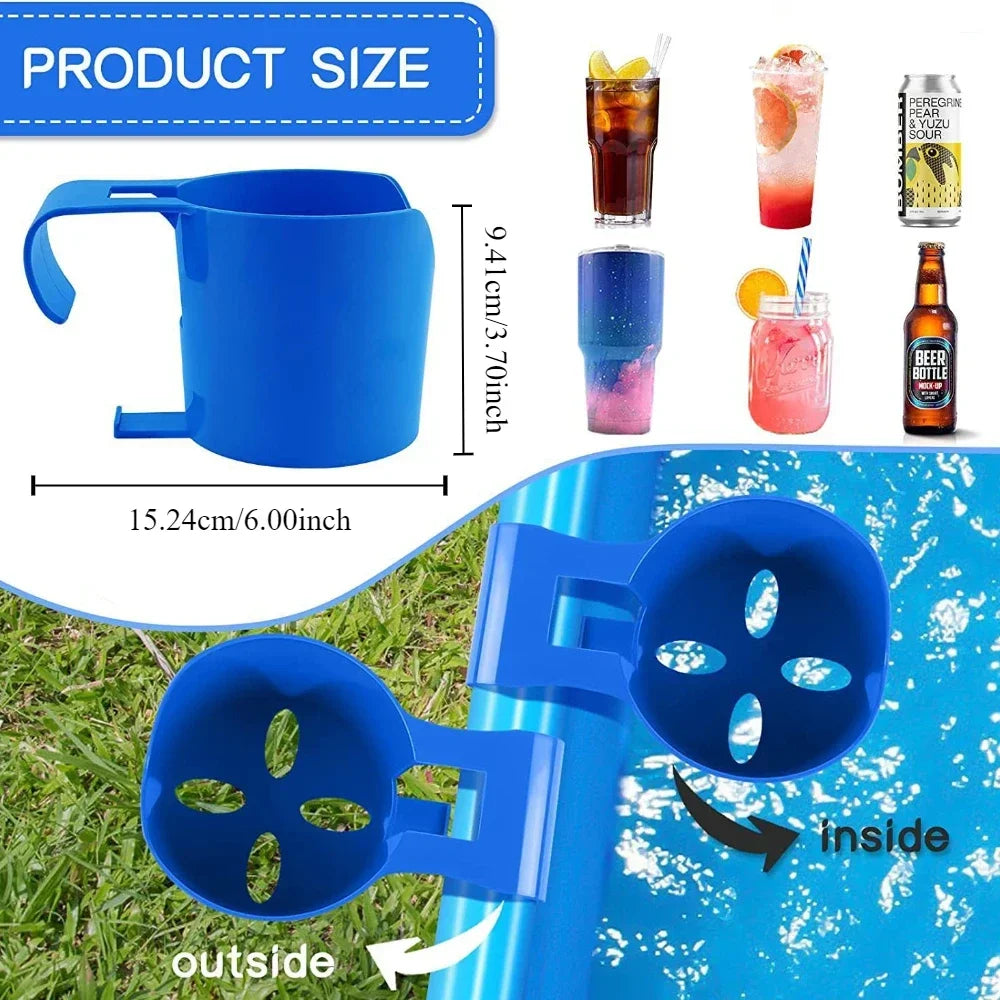 Praktischer Schwimmbad Becherhalter – Sicherer Getränke- und Bierhalter am Pool