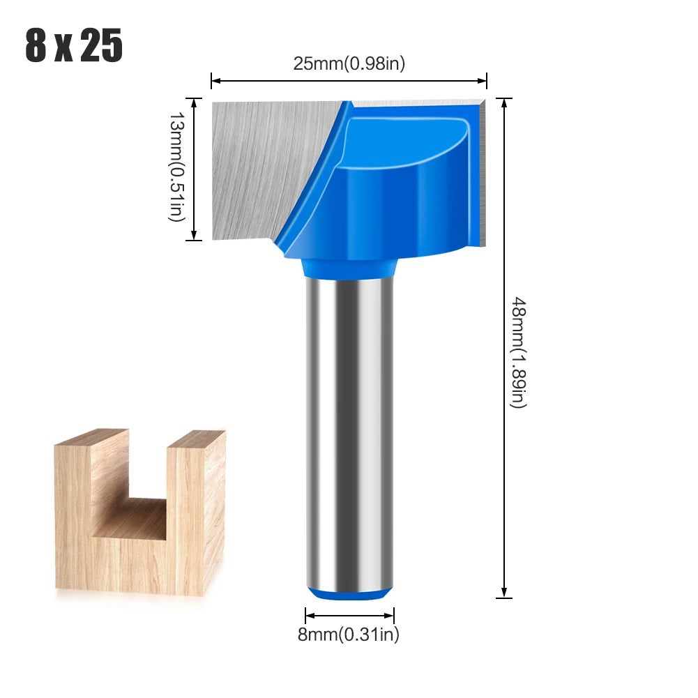 Präzises Holzfräser-Set mit 17 Schlitzschneider-Bits in 8mm Schaft