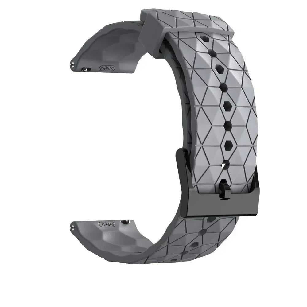 Sportliches Silikonarmband 20/22 mm mit Fußballmuster – perfekt für Xiaomi - Huami