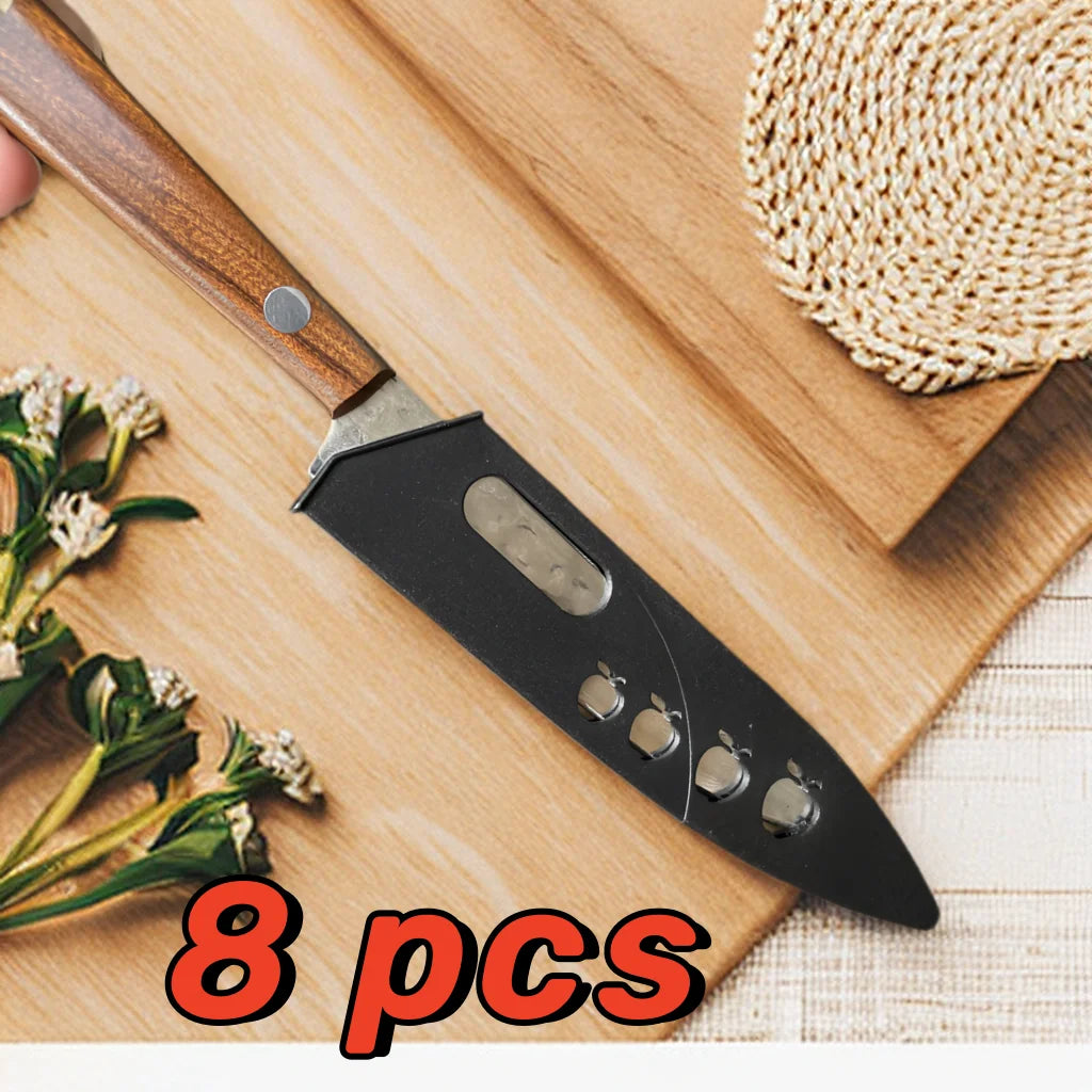 Damaskus Stahl Steakmesser Set mit Massivholz Griff Scharf und Langlebig