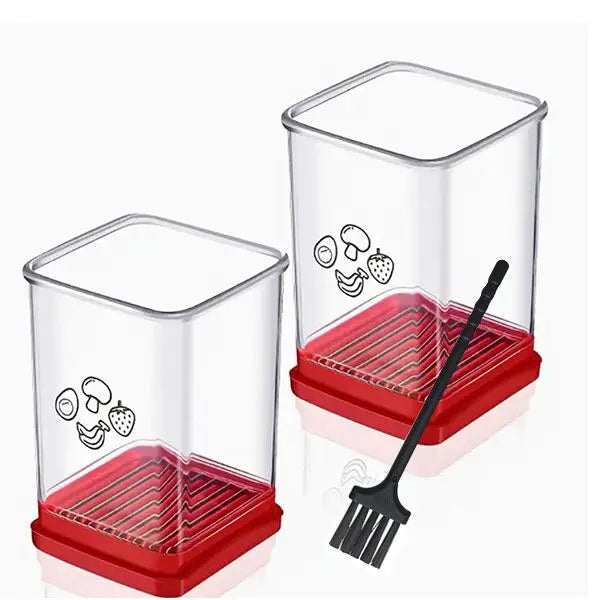 Obst - Ei Schneider mit Druckplatte | Schneller Küchenhelfer für Salate