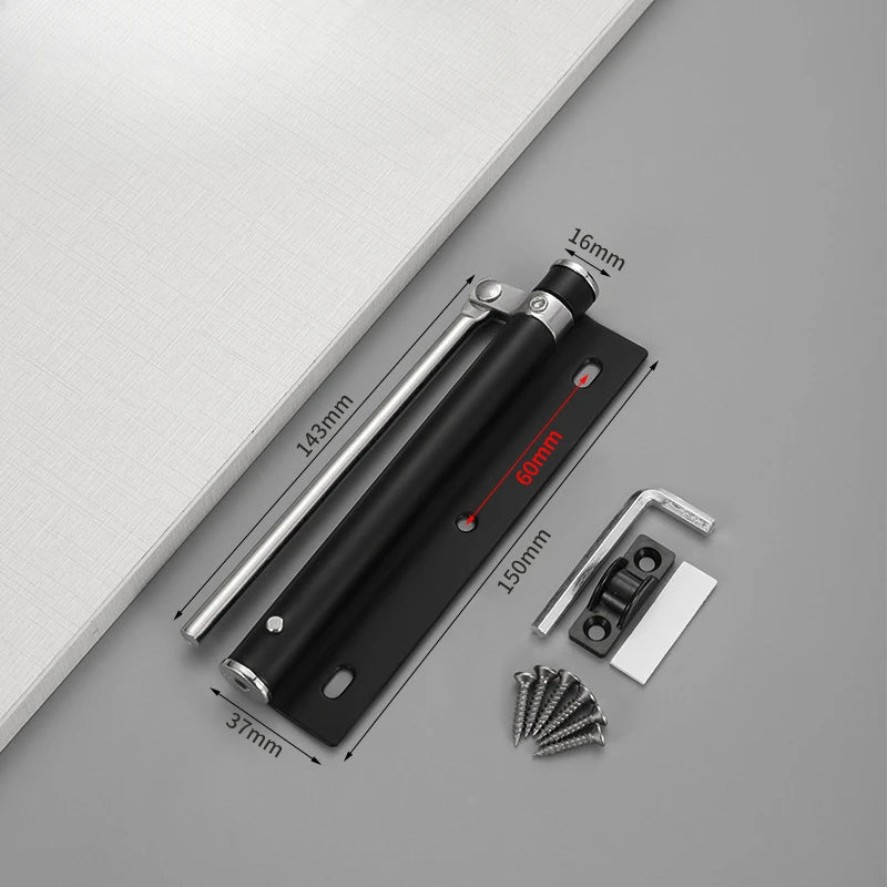 Leichter automatischer Türschließer aus Edelstahl mit Schraubenzubehör