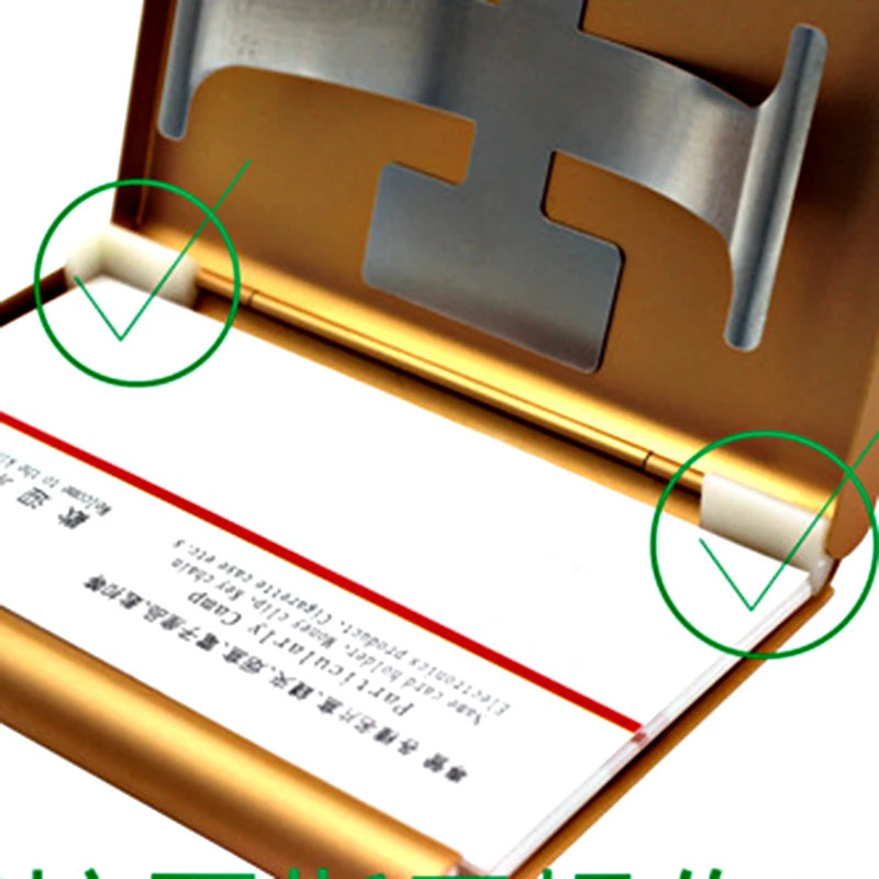 Ultradünner Aluminium Visitenkartenhalter Metall Etui praktisch elegant