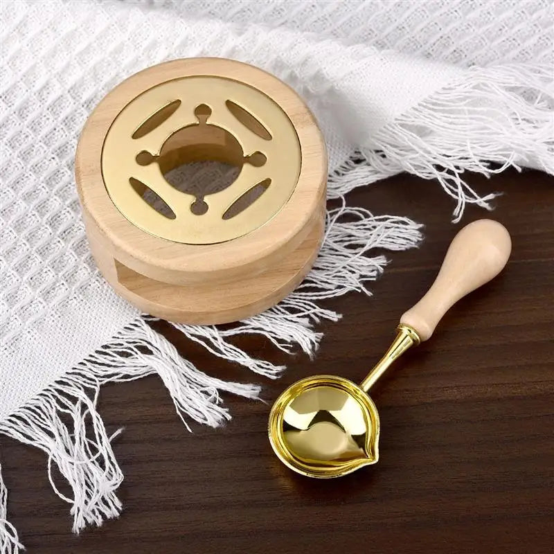 Wachs Dichtung Set mit Holzgriff und Wachsperlen, 1-3 Stück