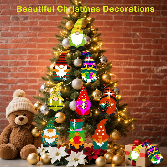 Weihnachtliche Holzgnome zum Basteln und Dekorieren