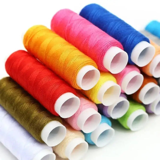 Multifunktionales Nähset mit 24 Farben - Zubehör – kompakt für kreatives Nähen