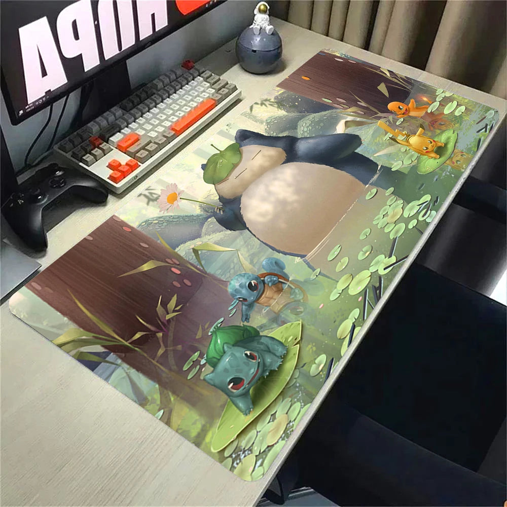Großes Gaming Mauspad 900x400mm XXL Anti-Rutsch Anime Motiv Schreibtisch