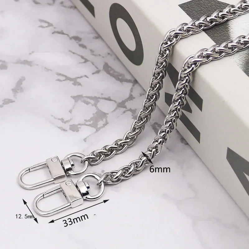 Metall Ketten Schulterriemen 100 120 cm Ersatz für Geldbörse Tasche