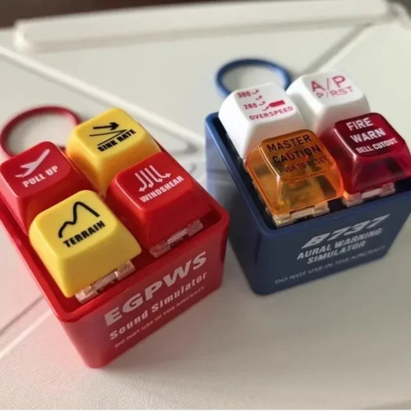 Flugzeug Schlüsselanhänger mit Sound für Luftfahrt Fans Pilot Geschenk